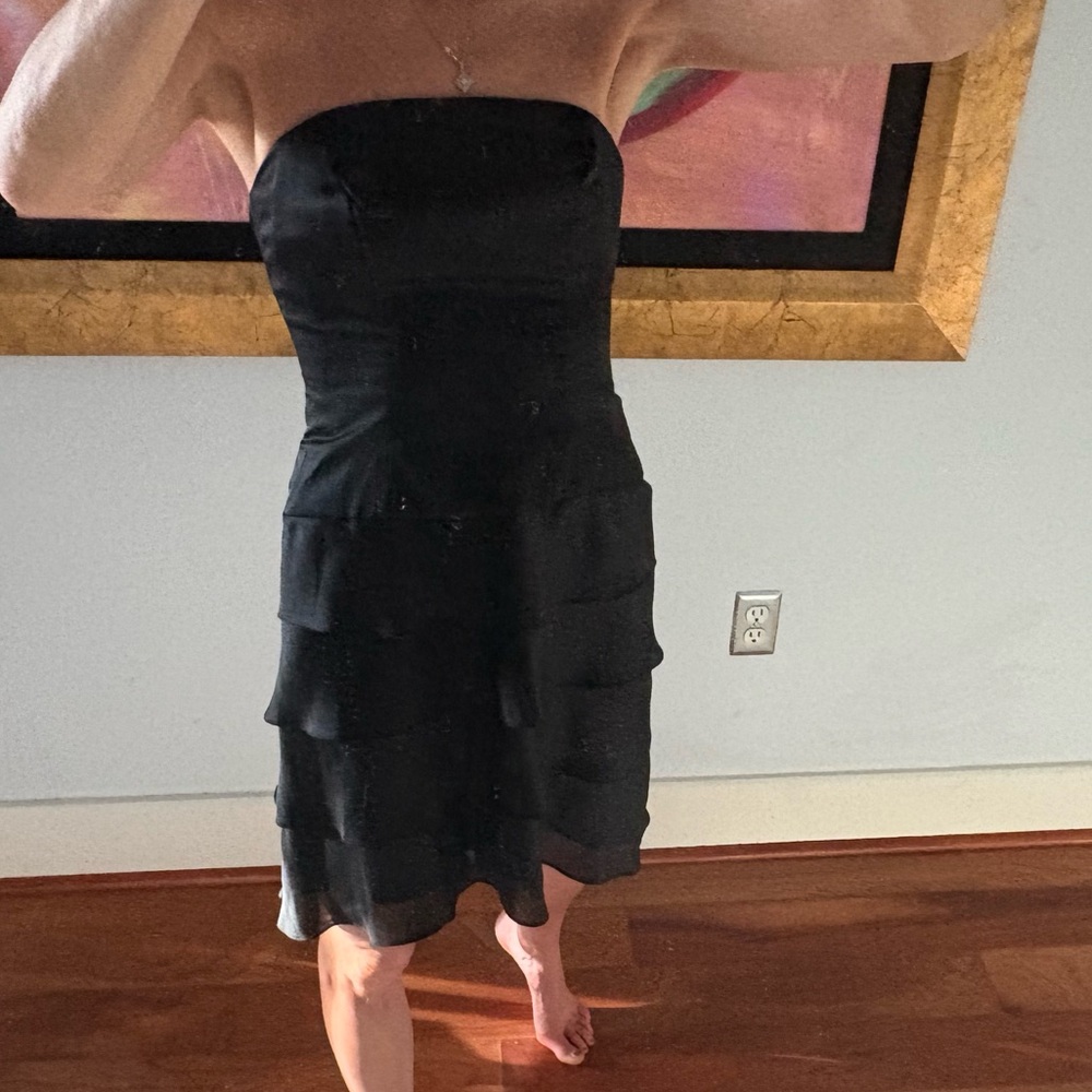 Chic Strapless Black Dress